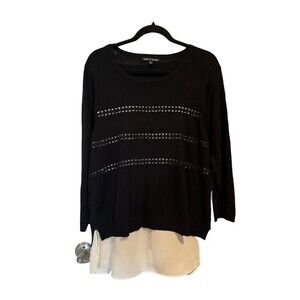 CABLE & GUAGE SWEATER, WOMAN'S SIZE XL